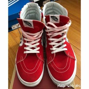 Men’s Sk8-Hi Vans BMX checkerboard sz 12